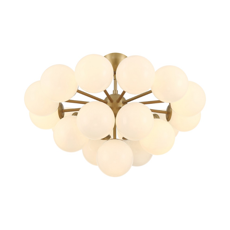Minka Lavery 12079 Lunara 19-lt 28" Convertible Chandelier/Semi-Flush Mount