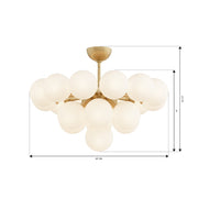 Minka Lavery 12079 Lunara 19-lt 28" Convertible Chandelier/Semi-Flush Mount