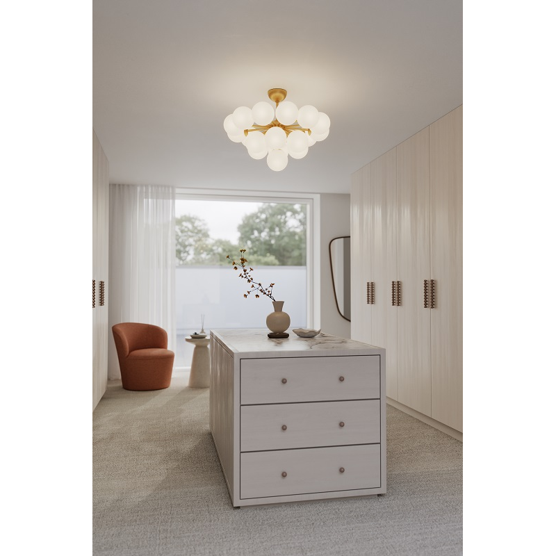 Minka Lavery 12079 Lunara 19-lt 28" Convertible Chandelier/Semi-Flush Mount