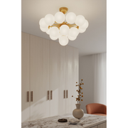 Minka Lavery 12079 Lunara 19-lt 28" Convertible Chandelier/Semi-Flush Mount