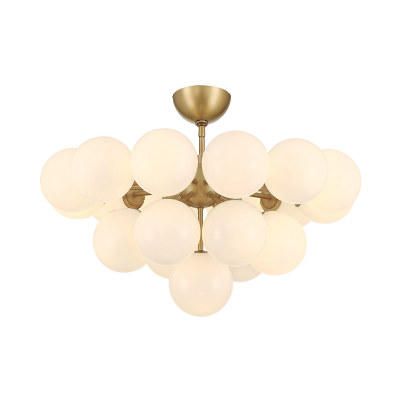 Minka Lavery 12079 Lunara 19-lt 28" Convertible Chandelier/Semi-Flush Mount