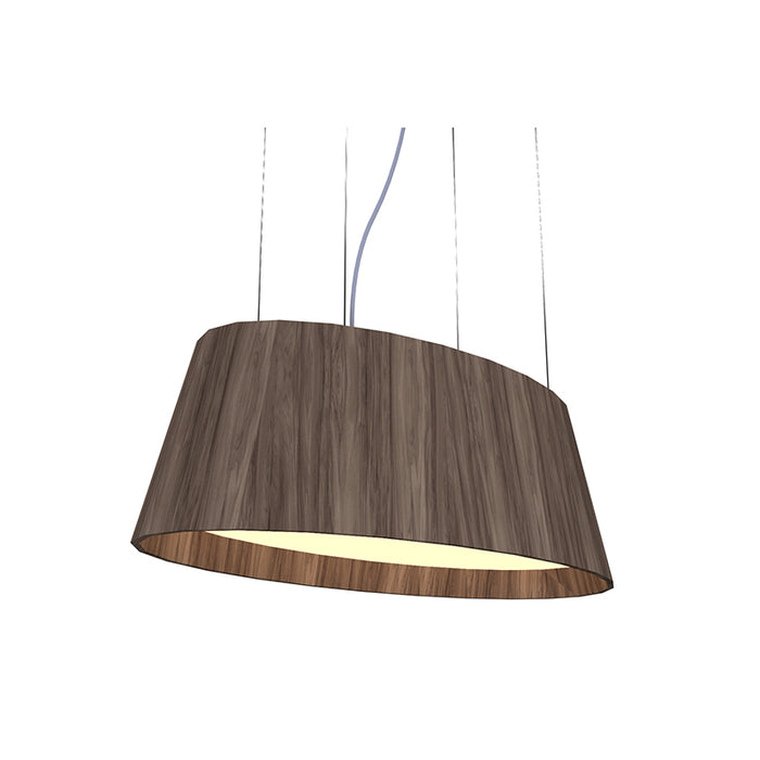 Accord 1218LED Oval 1-lt 32" LED Pendant - American Walnut