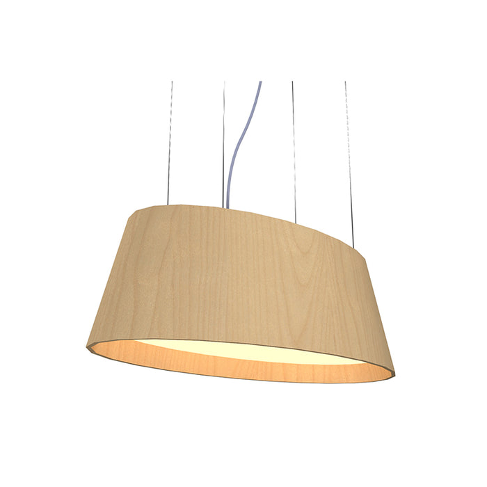 Accord 1218LED Oval 1-lt 32" LED Pendant - Maple
