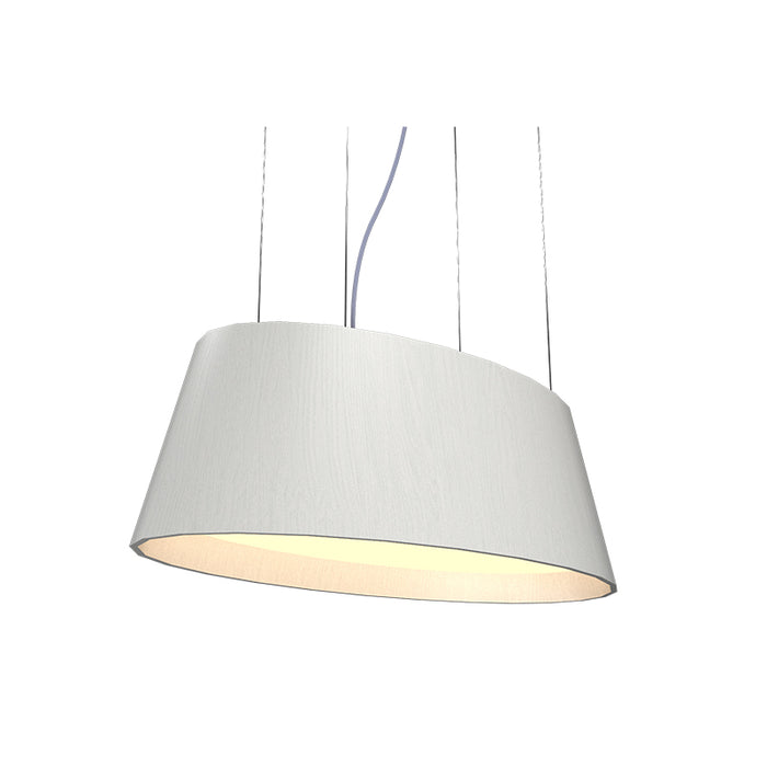 Accord 1218LED Oval 1-lt 32" LED Pendant - Organic White