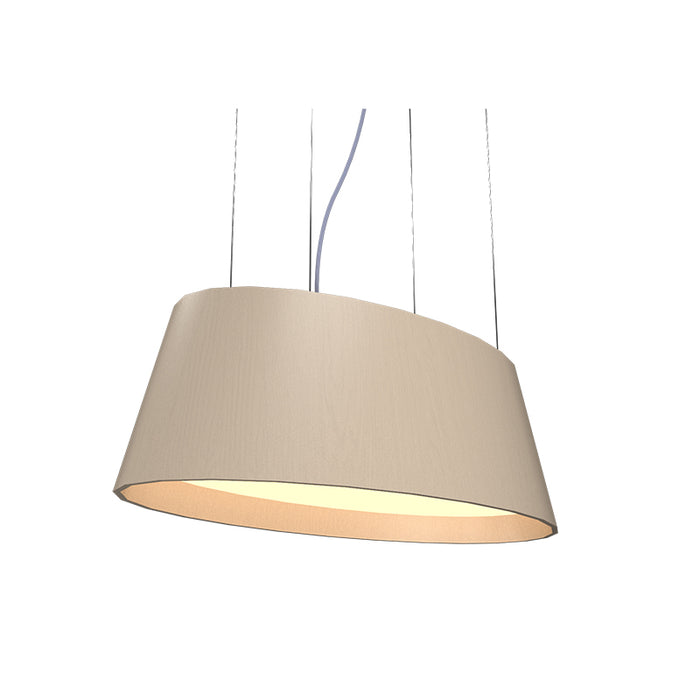 Accord 1218LED Oval 1-lt 32" LED Pendant - Organic Cappuccino