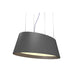 Accord 1218LED Oval 1-lt 32" LED Pendant - Organic Lead Grey