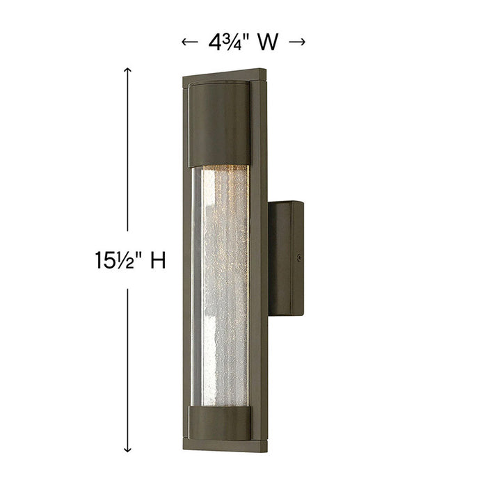 Hinkley 1220 Mist 1-lt 16" Tall LED Outdoor Wall Light