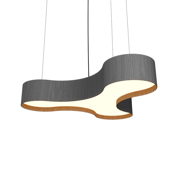 Accord 1222LED Organic 1-lt 47" LED Pendant - Organic Lead Grey