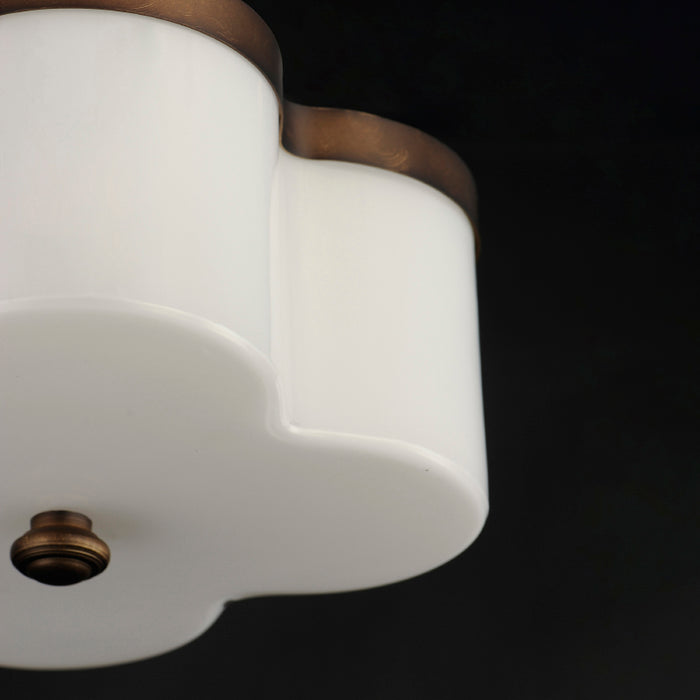 Maxim 12240 Clover 2-lt 14" Flush Mount-Antique Bronze