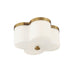 Maxim 12240 Clover 2-lt 14" Flush Mount-Natural Aged Brass