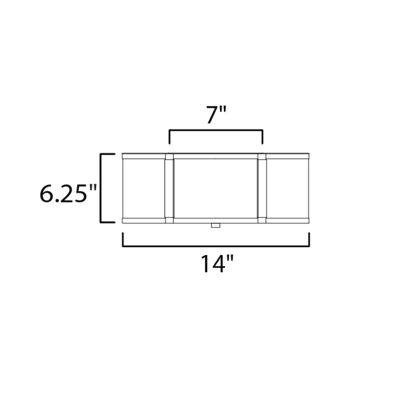 Maxim 12247 Clover 2-lt 14" Flush Mount