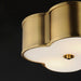 Maxim 12247 Clover 2-lt 14" Flush Mount-Natural Aged Brass