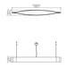 Accord 1230LED Canoe 1-lt 75" LED Pendant