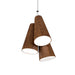 Accord 1234 Conical 3-lt 14" LED Pendant - Imbuia