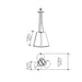 Accord 1234 Conical 3-lt 14" LED Pendant