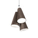 Accord 1234 Conical 3-lt 14" LED Pendant - American Walnut