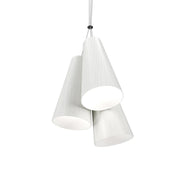 Accord 1234 Conical 3-lt 14" LED Pendant - Organic White