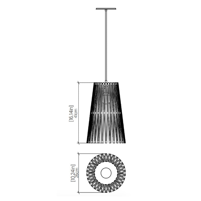 Accord 1241 Living Hinges 1-lt 10" LED Pendant