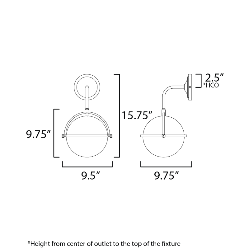 Maxim 12416 Duke 1-lt 16" Tall Outdoor Wall Sconce