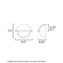 Maxim 12418 Duke 1-lt 10" Wall Sconce