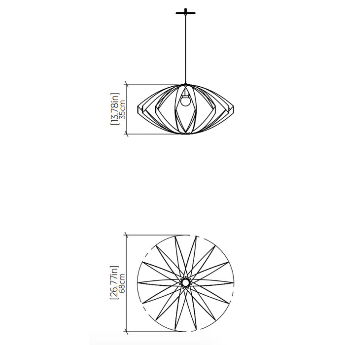 Accord 1243 Versatile 1-lt 27" LED Pendant