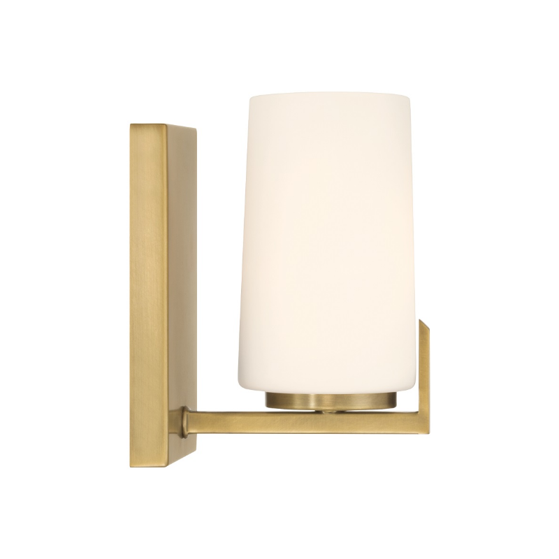 Minka Lavery 12431 Mirelle 1-lt 8" Tall Bath Sconce - Legacy Brass