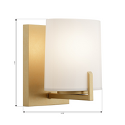 Minka Lavery 12431 Mirelle 1-lt 8" Tall Bath Sconce