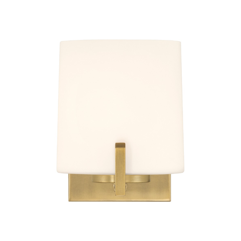 Minka Lavery 12431 Mirelle 1-lt 8" Tall Bath Sconce - Legacy Brass