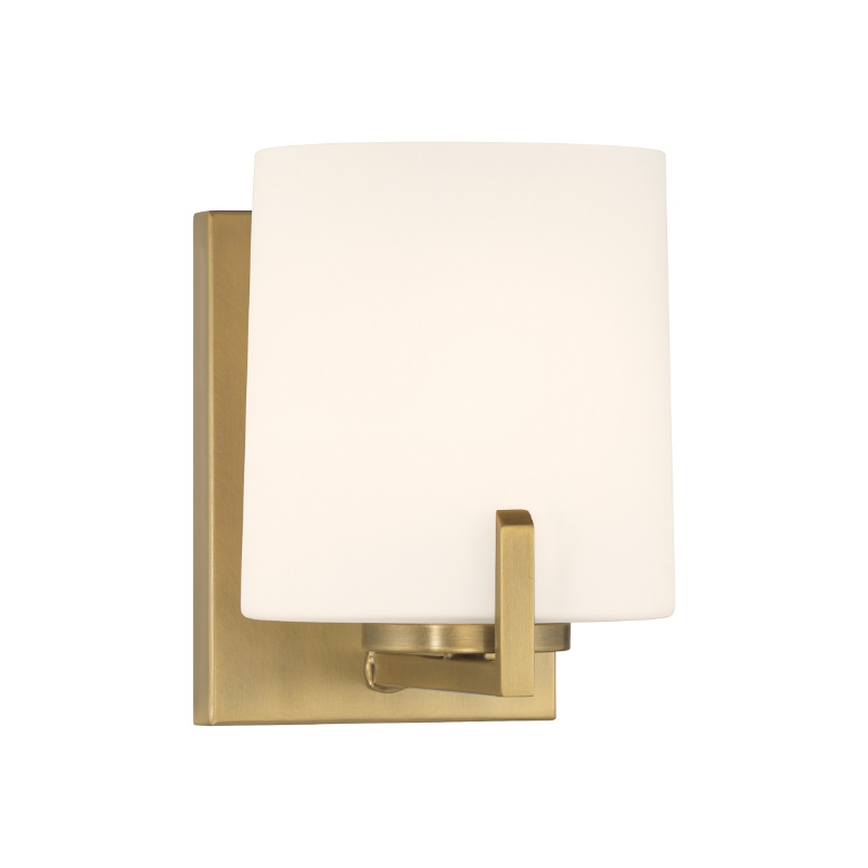 Minka Lavery 12431 Mirelle 1-lt 8" Tall Bath Sconce - Legacy Brass