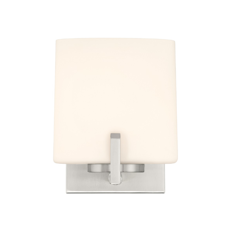Minka Lavery 12431 Mirelle 1-lt 8" Tall Bath Sconce - Brushed Nickel
