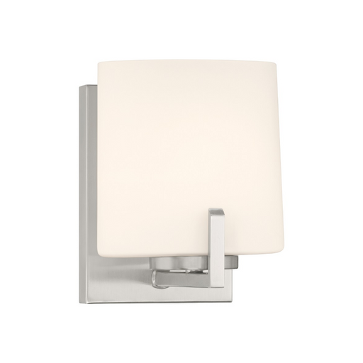 Minka Lavery 12431 Mirelle 1-lt 8" Tall Bath Sconce - Brushed Nickel