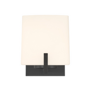 Minka Lavery 12431 Mirelle 1-lt 8" Tall Bath Sconce - Dark Matte Black