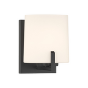 Minka Lavery 12431 Mirelle 1-lt 8" Tall Bath Sconce - Dark Matte Black
