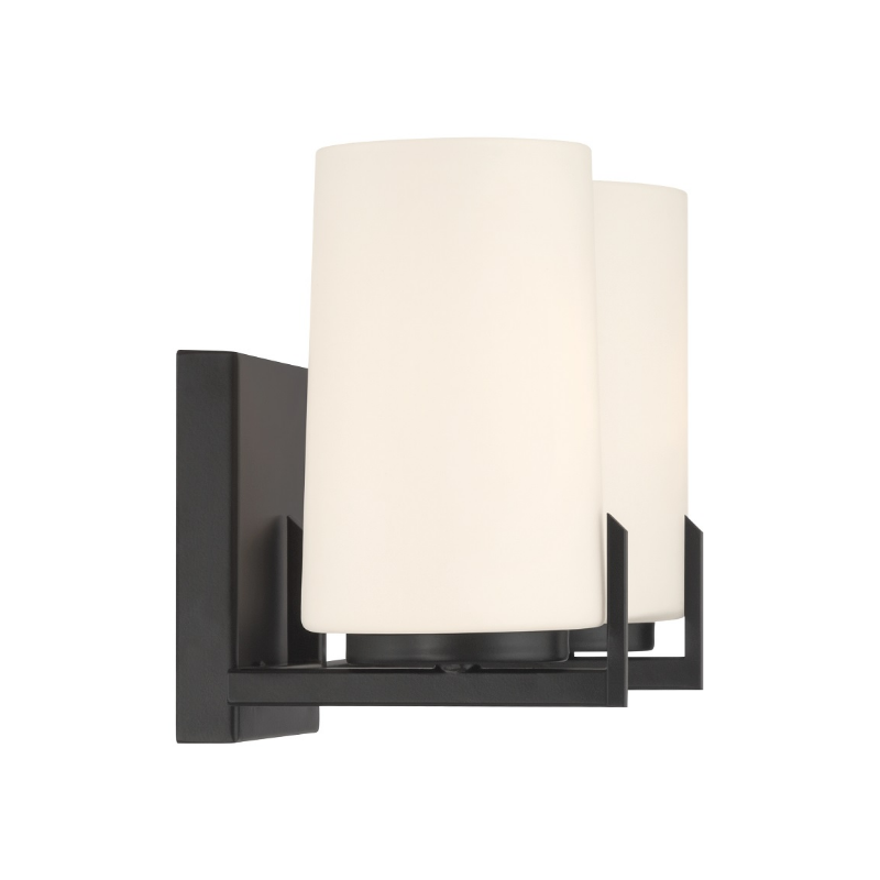 Minka Lavery 12432 Mirelle 2-lt 16" Vanity - Dark Matte Black