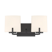 Minka Lavery 12432 Mirelle 2-lt 16" Vanity - Dark Matte Black
