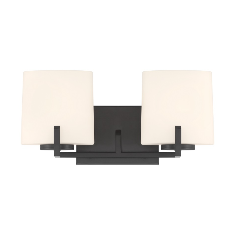 Minka Lavery 12432 Mirelle 2-lt 16" Vanity - Dark Matte Black