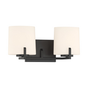 Minka Lavery 12432 Mirelle 2-lt 16" Vanity - Dark Matte Black
