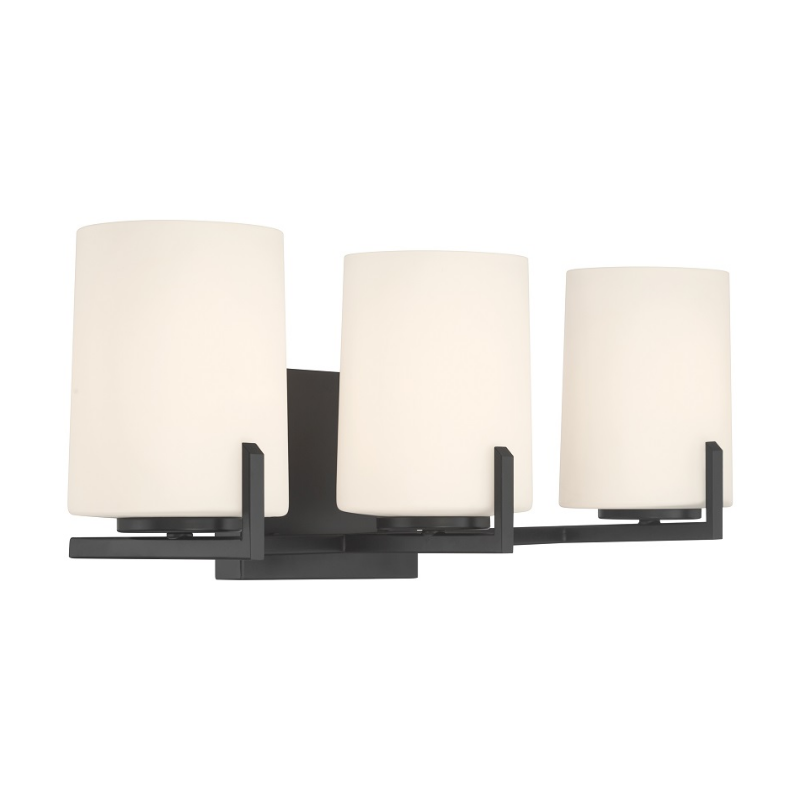 Minka Lavery 12433 Mirelle 3-lt 25" Vanity - Dark Matte Black