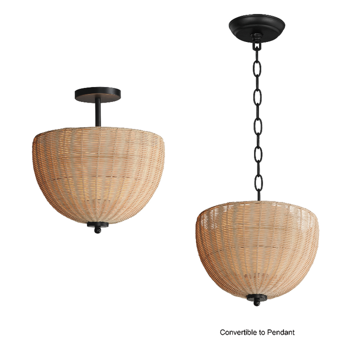 Maxim 12604 Maldives 2-lt 15" Semi Flush/Pendant