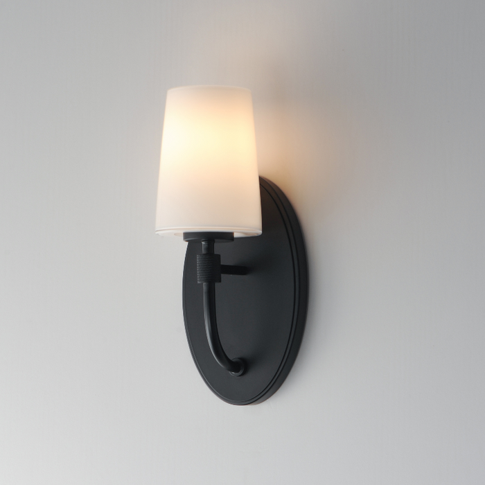 Maxim 12691 Durham 1-lt 13" Tall Wall Sconce - Black