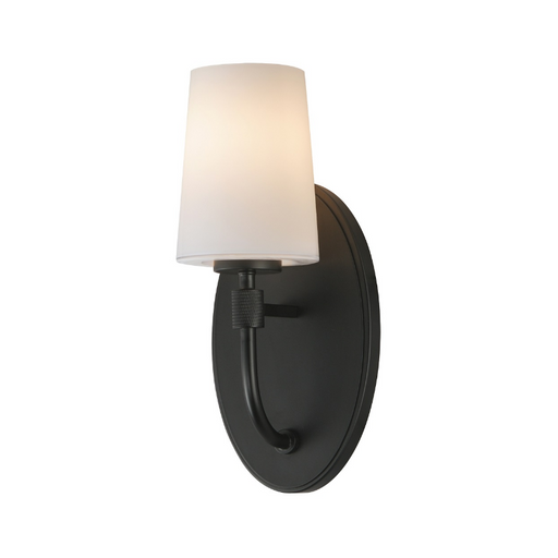 Maxim 12691 Durham 1-lt 13" Tall Wall Sconce - Black