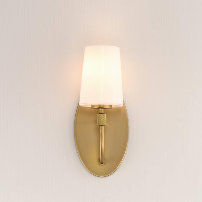 Maxim 12691 Durham 1-lt 13" Tall Wall Sconce - Natural Aged Brass