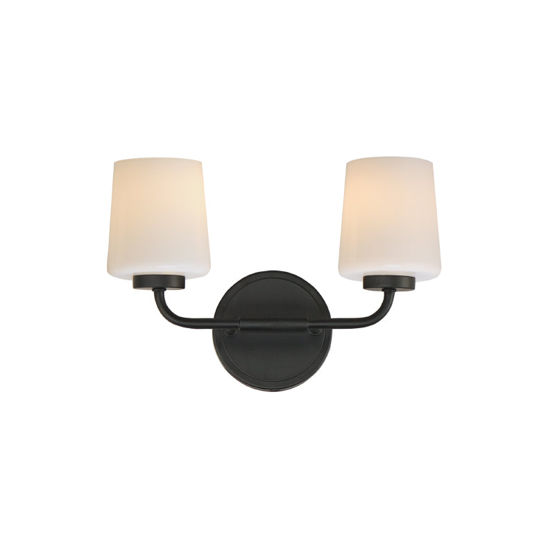 Maxim 12692 Durham 2-lt 14" Wall Sconce - Black