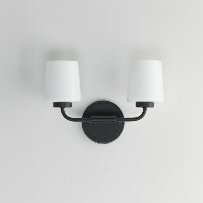 Maxim 12692 Durham 2-lt 14" Wall Sconce - Black