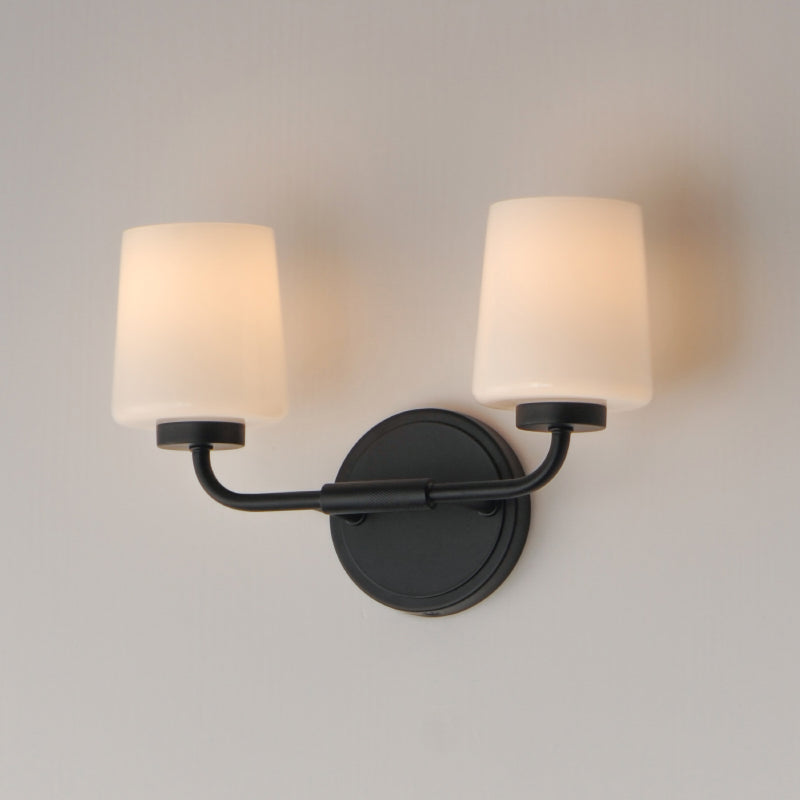 Maxim 12692 Durham 2-lt 14" Wall Sconce - Black