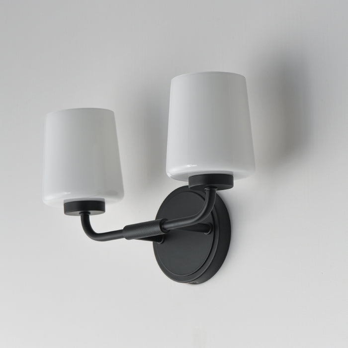 Maxim 12692 Durham 2-lt 14" Wall Sconce - Black