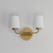 Maxim 12692 Durham 2-lt 14" Wall Sconce - Natural Aged Brass
