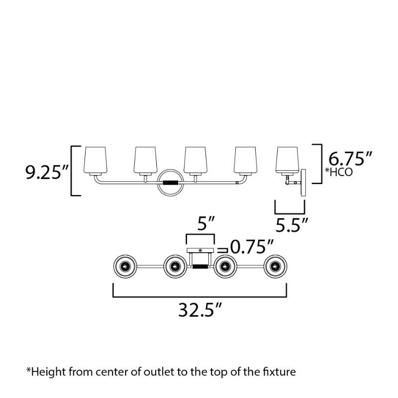 Maxim 12694 Durham 4-lt 33" Vanity