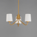 Maxim 12695 Durham 3-lt 19" Chandelier - Natural Aged Brass