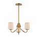Maxim 12695 Durham 3-lt 19" Chandelier - Natural Aged Brass